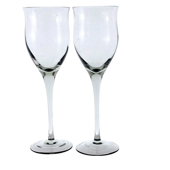 Noritake Royal Pierpont Gray Wine Glass 8.5" - Picture 2 of 8